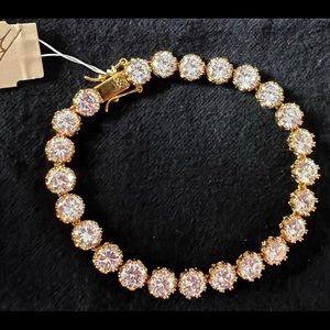 CZ by Kenneth Lane gold plated bracelet